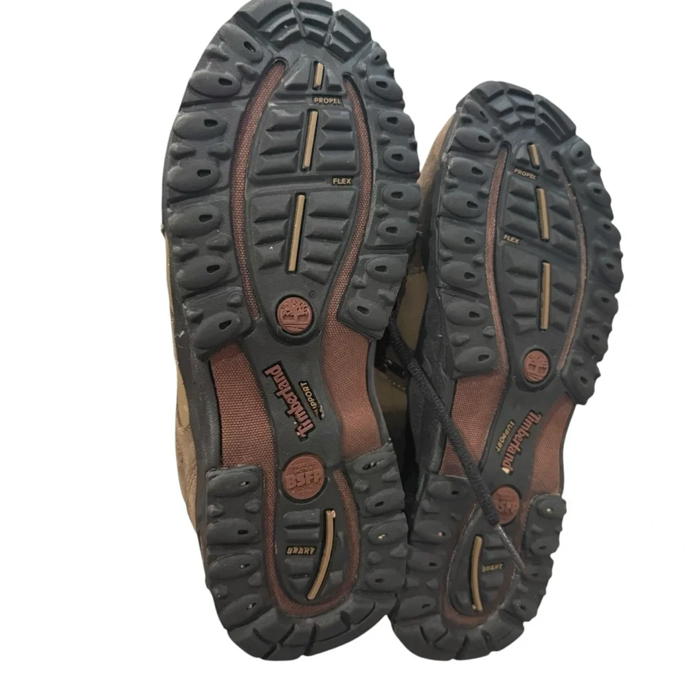 TIMBERLAND Brown Suede Hiking Shoe Sz 8.5 Womens‎ Lace Up Sneaker